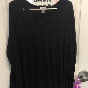 Old navy long sleeve blouse with cutouts